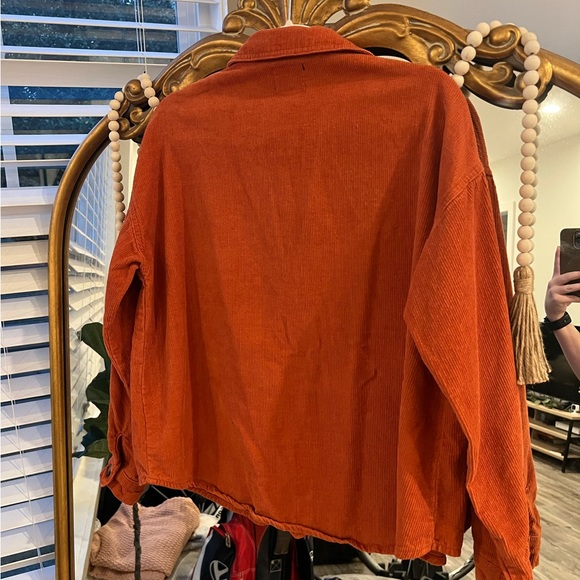 Boohoo Blue Oversized Shacket - Picture 2 of 3